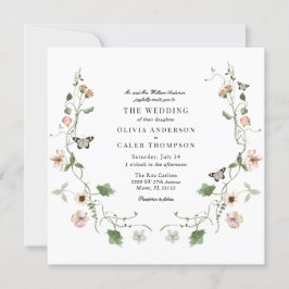 Invitación Floral Fairytale Garden Wedding