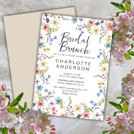 Invitación Floral Flor silvestre ducha de novia Brunch de nov