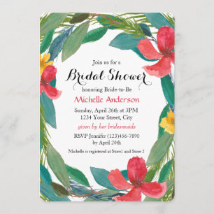 Invitación Floral Floral Bridal Shower