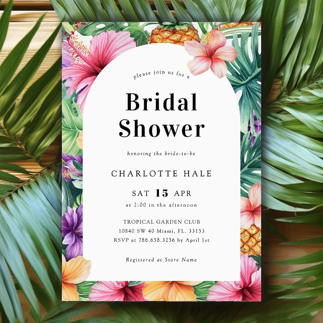 Invitación Floral Floral Bridal Shower (Subido por el creador)