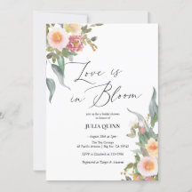 Floral Floral Pink Green Bridal Shower