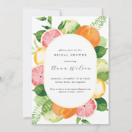 Invitación Floral Floral Pink Green Bridal Shower
