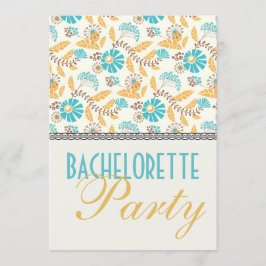 Invitación floral floral y original fiesta de soltera