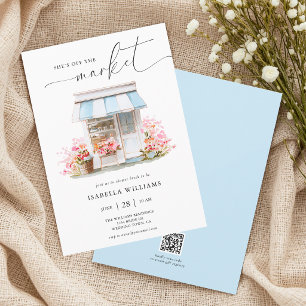 Invitación Floral Fuera del Mercado Despedida de Soltera