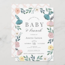 Floral Garden White Chica Brunch Baby Shower