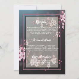 Invitación Floral geométrica