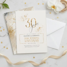Floral Gold Line 30th Aniversario ID1169