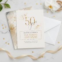 Floral Gold Line 50th Aniversario ID1169