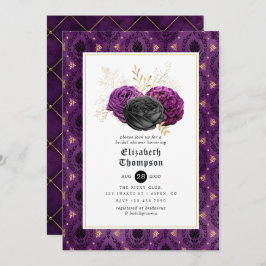 Invitación Floral Gothic Bridal Shower