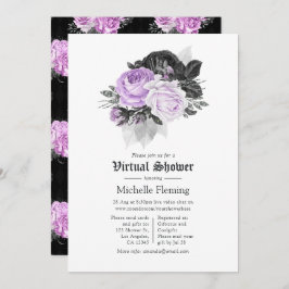 Invitación Floral Gothic Virtual Bridal Shower