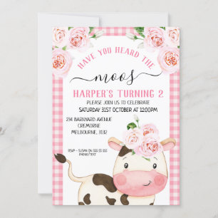 Invitación Floral Has Oído El Cumpleaños De Moos