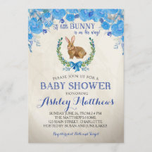 Invitación floral hermosa del muchacho de BABY