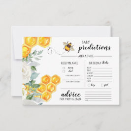 Invitación Floral Honeycomb Bumble Bee | Juego de adivinación