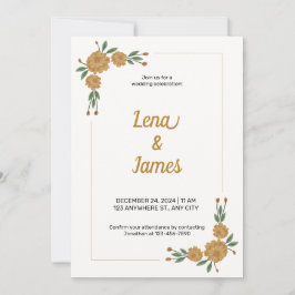 Invitación Floral inmadura y romántica