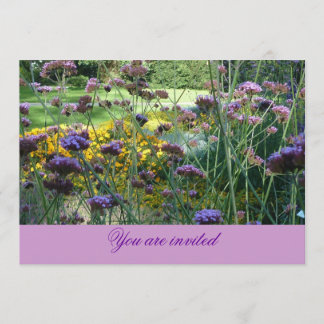Invitación Floral Invitation Card (lavender aquel lava)