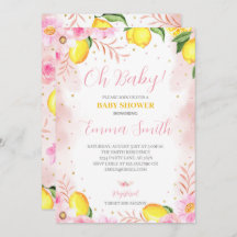 Floral Lemonade Baby Shower