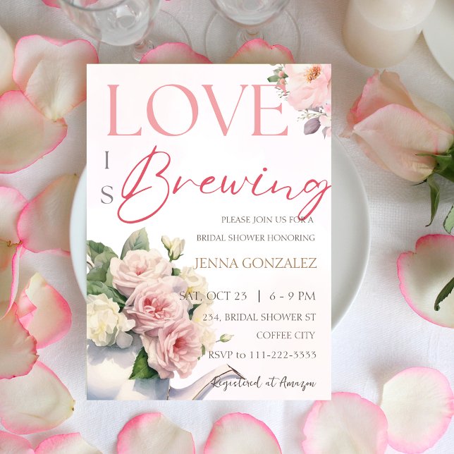 Invitación Floral Love está preparando una ducha de novia en  (Subido por el creador)