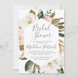 Invitación Floral Magnolia Bridal Shower