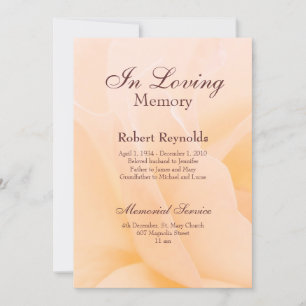 Invitación Floral Memorial Service