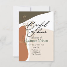 Invitación floral moderna