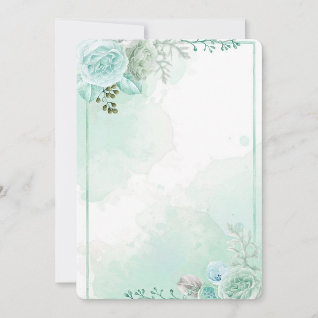 Invitación Floral Moderna (Anverso)
