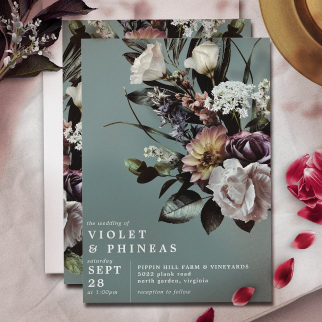 Invitación Floral moderna y elegante | Boda de Primavera Verd (Subido por el creador)