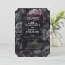 Floral morada negra