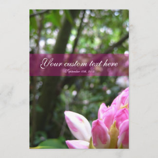Invitación Floral Natural Simple invitación.formal.