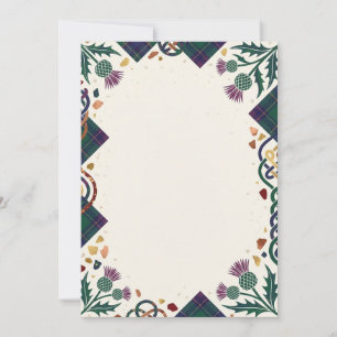Invitación floral oscura con texto personalizable