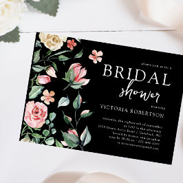 Invitación Floral Oscura de Primavera | Desayuno Nupcial Botá