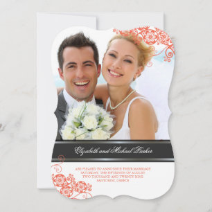 Invitación Floral Paisley Boho Moda Vintage Boda de fotografí