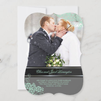 Invitación Floral Paisley Boho Moda Vintage Boda de fotografí