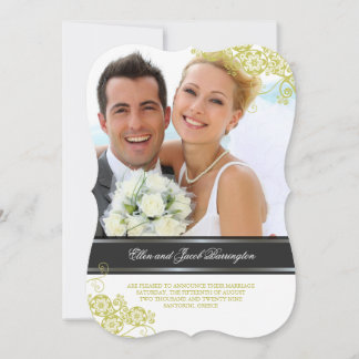 Invitación Floral Paisley Boho Moda Vintage Boda de fotografí