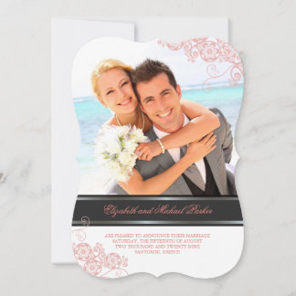 Invitación Floral Paisley Boho Moda Vintage Boda fotográfico