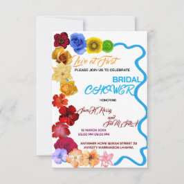 Invitación floral para despedida de soltera, Despe