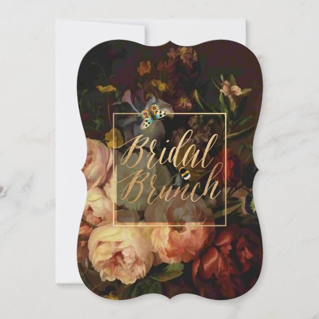 Invitación Floral PixDezines Bridal Brunch/Still Life (Anverso)
