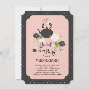 Invitación Floral primaveral florece pájaros Fiesta de ducha 