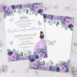Invitación Floral Quinceañera