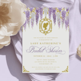 Invitación Floral Regency Era Bridal Shower