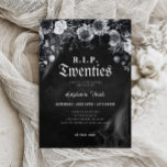 Invitación Floral RIP 20 años de muerte para mi juventud trig<br><div class="desc">Marcar el final de una era con nuestra floral 'Muerte a mi juventud' Q.E.P.D. Invitación de cumpleaños 30. Este diseño único combina la elegancia floral con un toque nostálgico, creando una invitación elegante y entusiasta a los años 20. Completamente personalizable de capturar la esencia de su celebración, esta invitación prepara...</div>