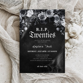 Invitación Floral RIP 20 años de muerte para mi juventud trig
