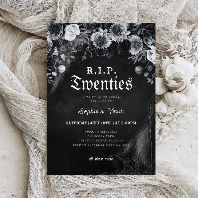 Invitación Floral RIP 20 años de muerte para mi juventud trig (Subido por el creador)