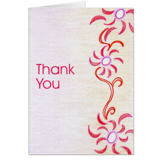 Invitación floral roja abstracta de la boda