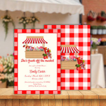 Floral roja es fresca de la ducha de novia en el m