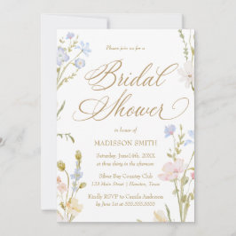 Invitación Floral Romantic Bridal Shower Invitation