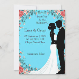 ✨ Invitación floral romántica para invitados a la