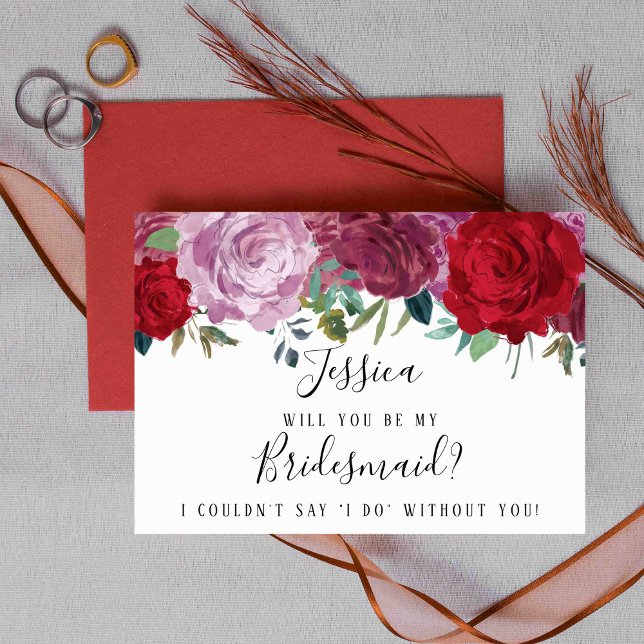 Invitación Floral Romántica, ¿Serás Mi Novia? (Subido por el creador)