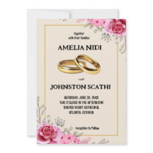 Floral rosa simple y moderno