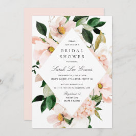 Invitación Floral Rubor Hydrangea Elegant Bridal Shower