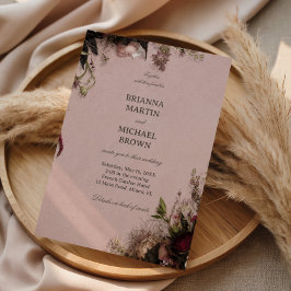 Invitación Floral Rubor Romántico